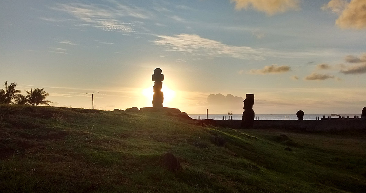 Atardecer en Rapa Nui