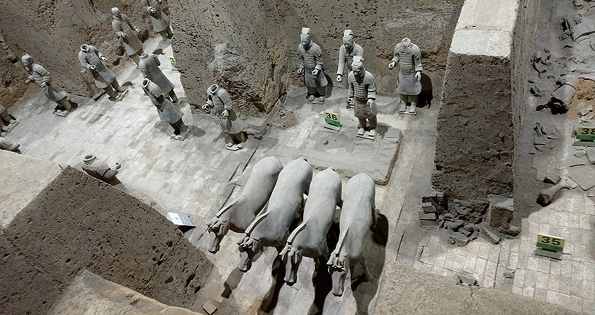 Guerreros de terracota.